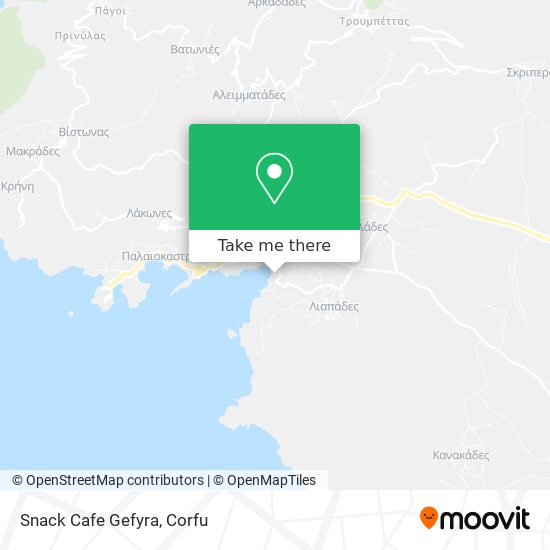 Snack Cafe Gefyra map
