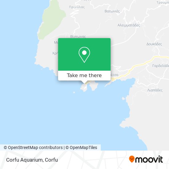 Corfu Aquarium map