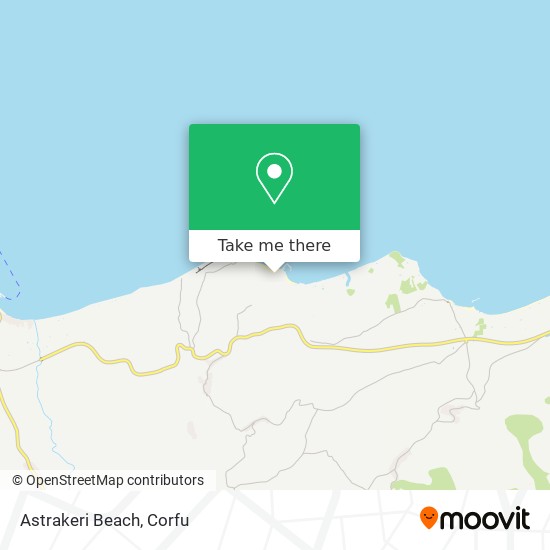 Astrakeri Beach map