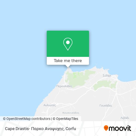 Cape Drastis- Παρκο Αναψυχης map