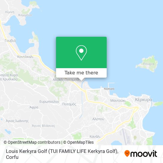 Louis Kerkyra Golf (TUI FAMILY LIFE Kerkyra Golf) map