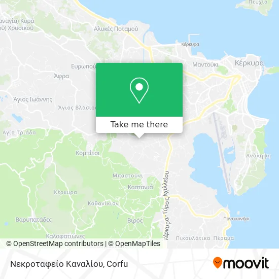 Νεκροταφείο Καναλίου map