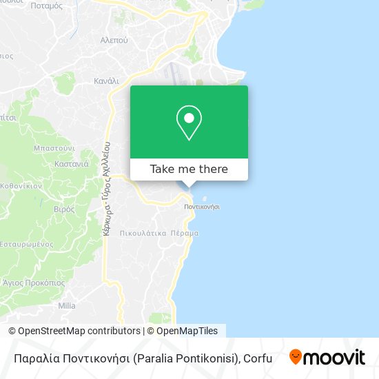Παραλία Ποντικονήσι (Paralia Pontikonisi) map