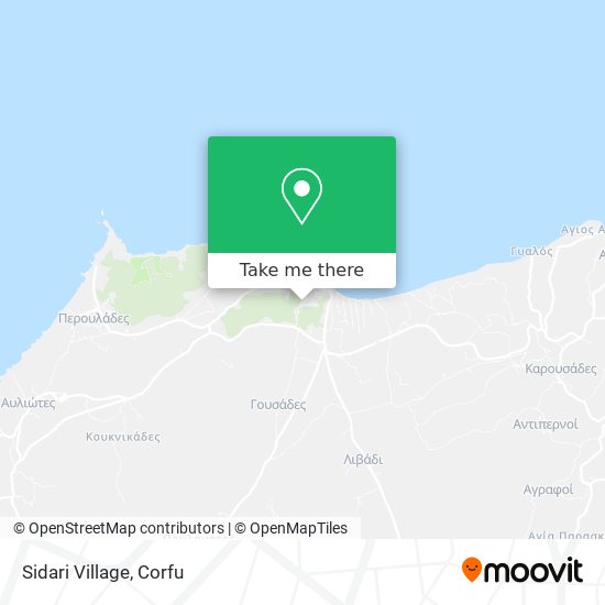 Sidari Village map