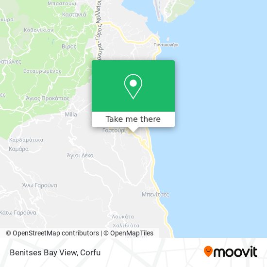 Benitses Bay View map