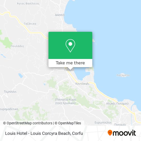 Louis Hotel - Louis Corcyra Beach map