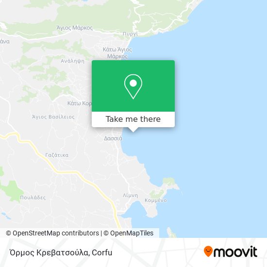 Όρμος Κρεβατσούλα map