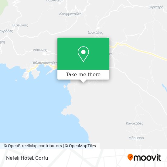 Nefeli Hotel map