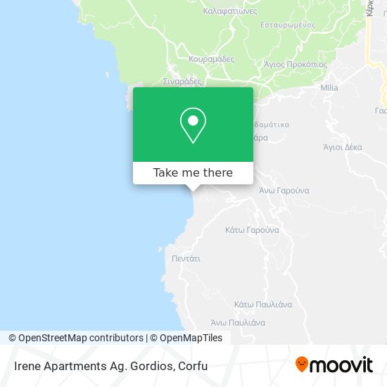Irene Apartments Ag. Gordios map