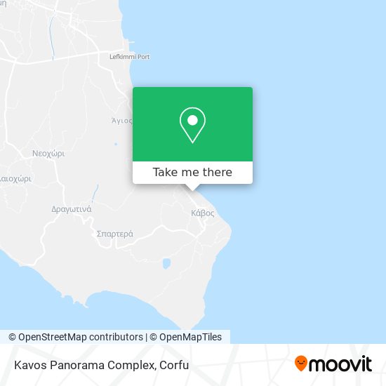 Kavos Panorama Complex map