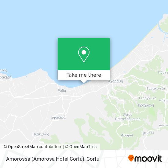 Amorossa (Amorosa Hotel Corfu) map