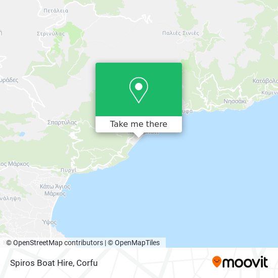 Spiros Boat Hire map