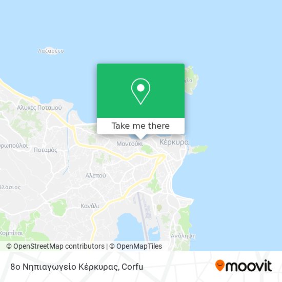 8ο Νηπιαγωγείο Κέρκυρας map