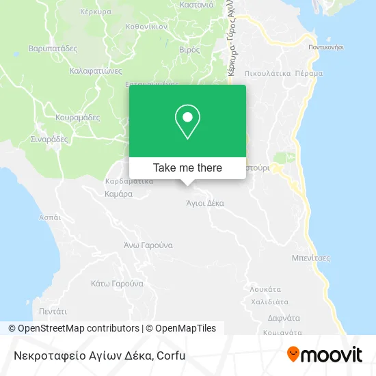 Νεκροταφείο Αγίων Δέκα map