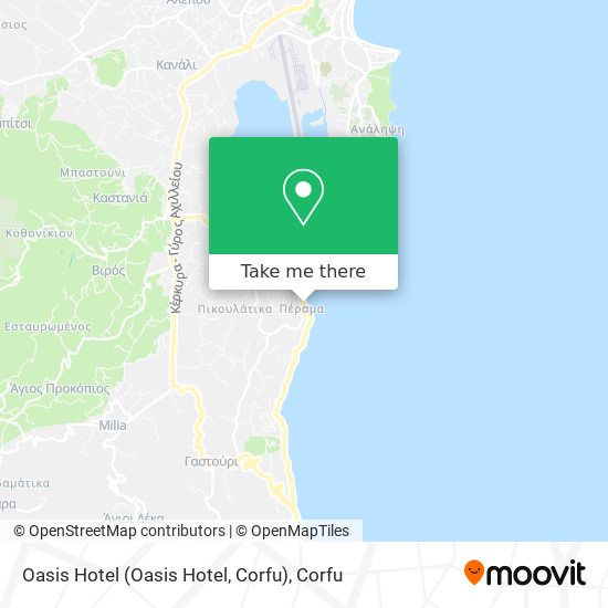 Oasis Hotel (Oasis Hotel, Corfu) map