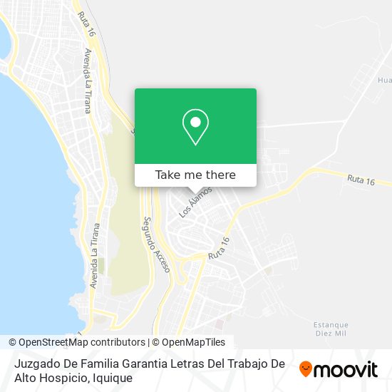 Juzgado De Familia Garantia Letras Del Trabajo De Alto Hospicio map