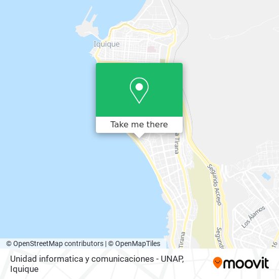Mapa de Unidad informatica y comunicaciones - UNAP