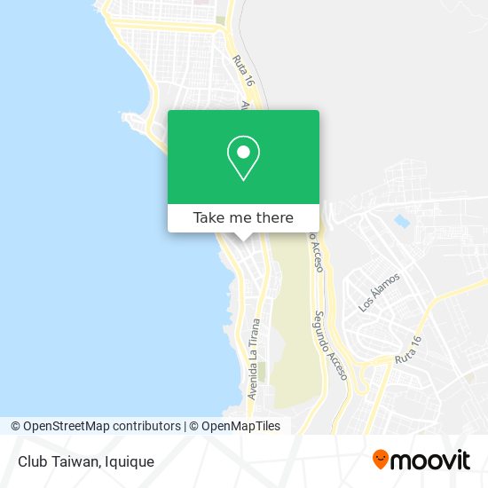 How to get to Club Taiwan in Iquique by Bus?