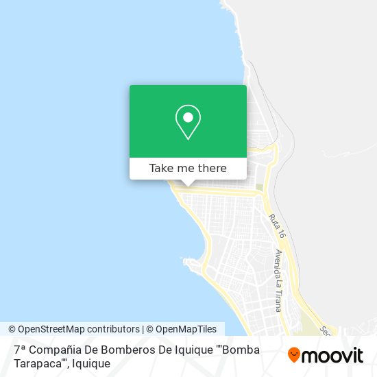 Mapa de 7ª Compañia De Bomberos De Iquique ""Bomba Tarapaca""