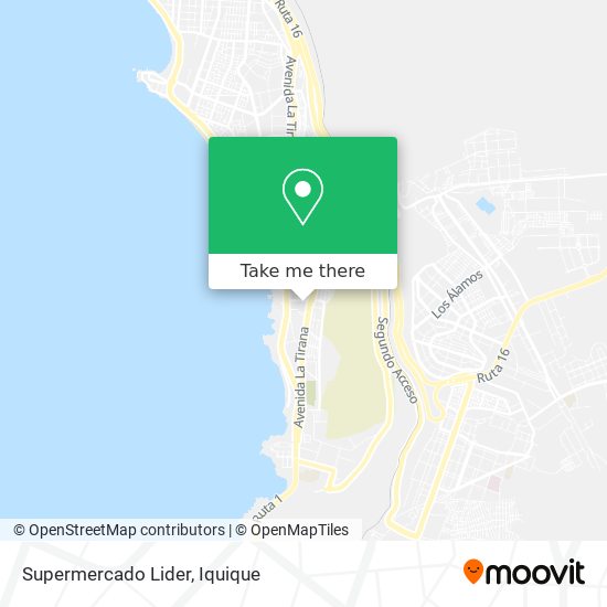 Supermercado Lider map