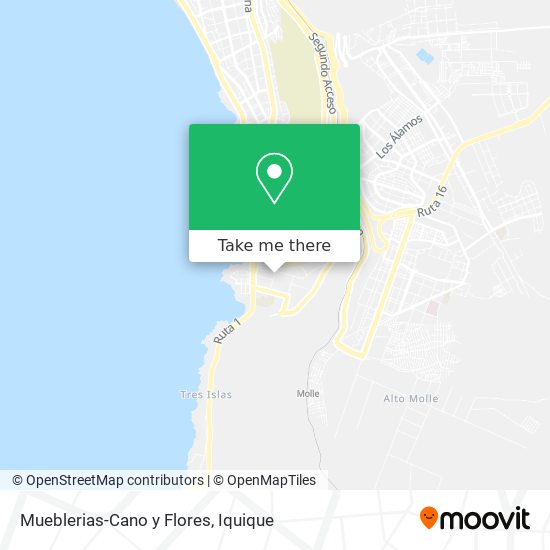 Mapa de Mueblerias-Cano y Flores