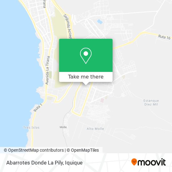 Mapa de Abarrotes Donde La Pily