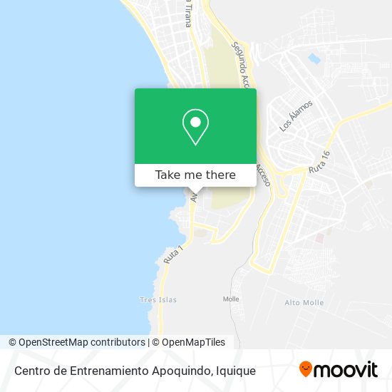 Centro de Entrenamiento Apoquindo map
