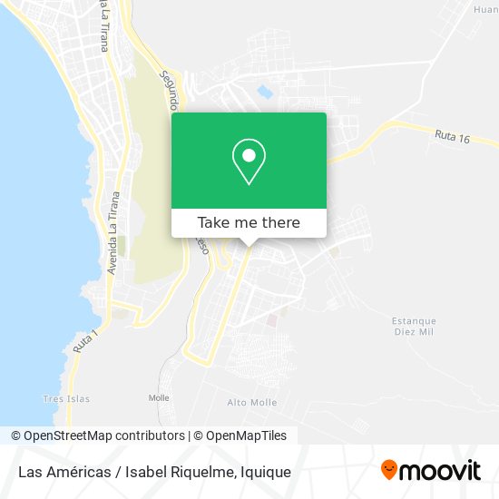 Las Américas / Isabel Riquelme map