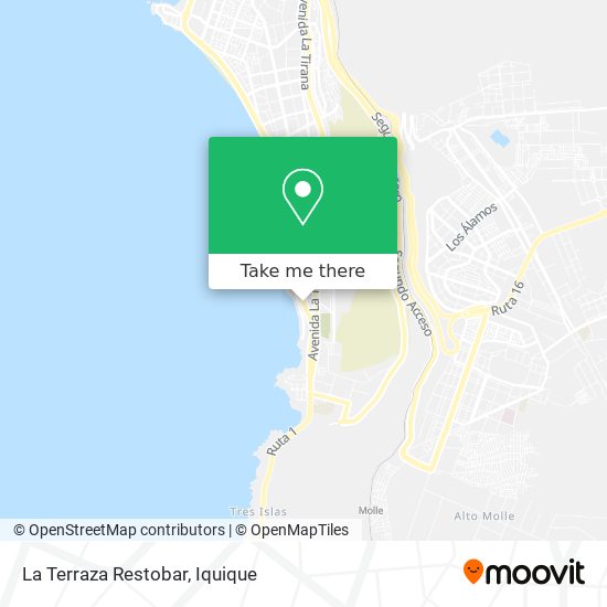 Mapa de La Terraza Restobar