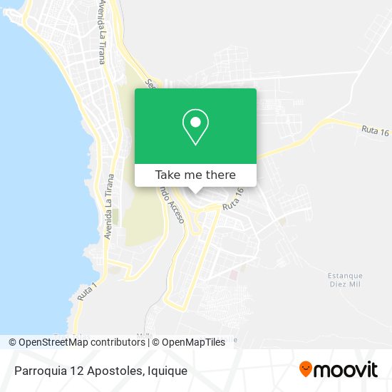 Parroquia 12 Apostoles map