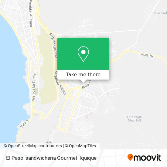 El Paso, sandwicheria Gourmet map