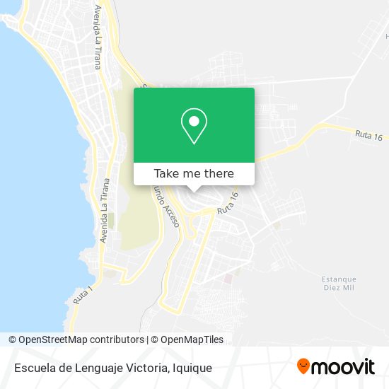 Escuela de Lenguaje Victoria map
