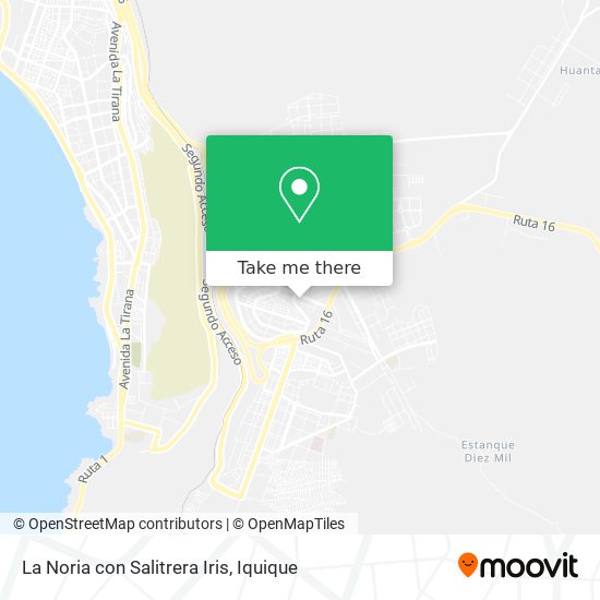 La Noria con Salitrera Iris map