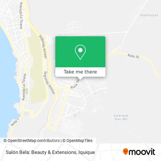 Mapa de Salón Bela: Beauty & Extensions