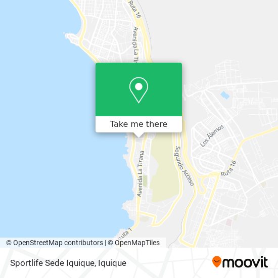 Sportlife Sede Iquique map