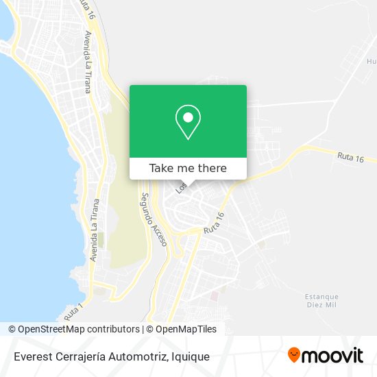 Everest Cerrajería Automotriz map