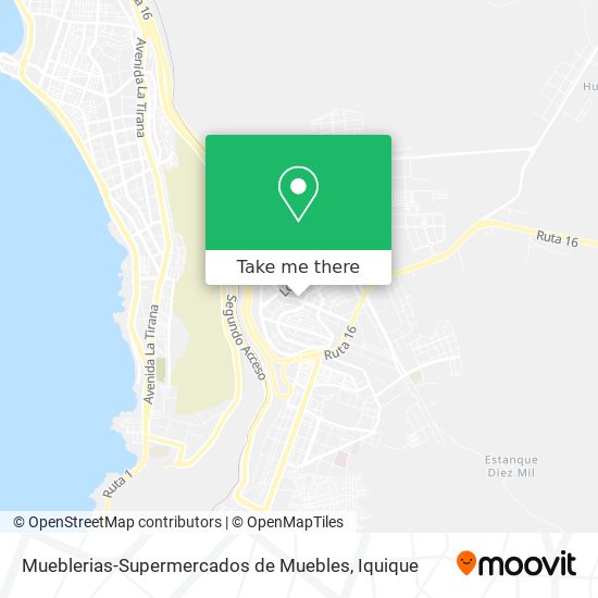Mueblerias-Supermercados de Muebles map