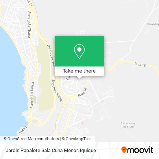 Jardin Papalote Sala Cuna Menor map