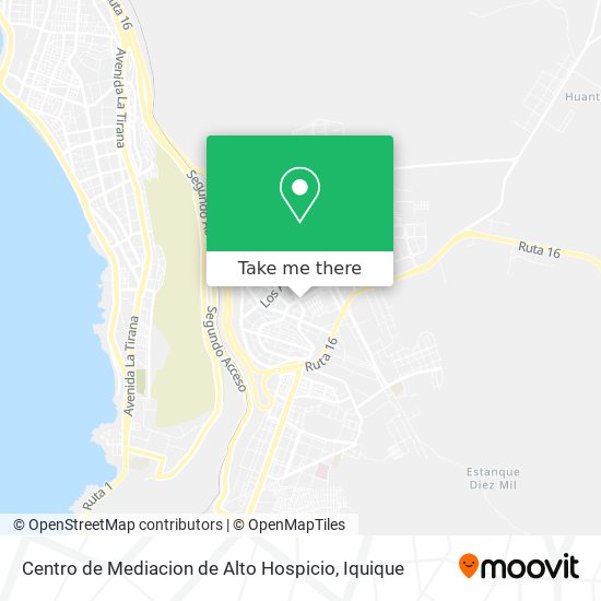 Mapa de Centro de Mediacion de Alto Hospicio