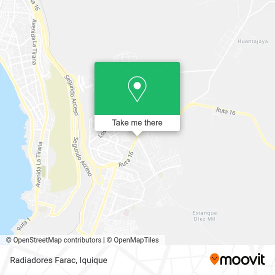 Radiadores Farac map