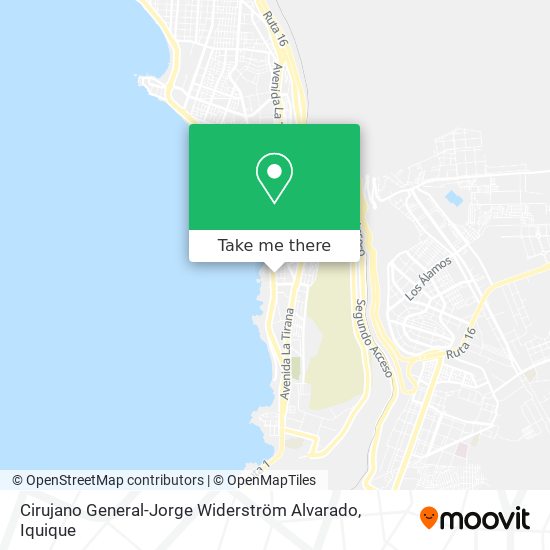Cirujano General-Jorge Widerström Alvarado map