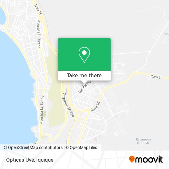 Ópticas Uvé map