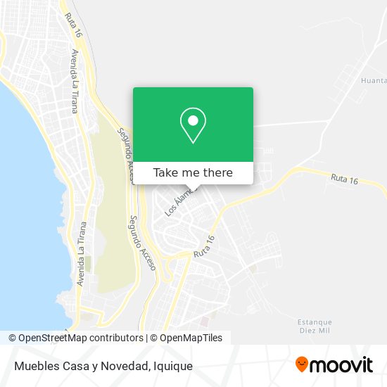 Muebles Casa y Novedad map