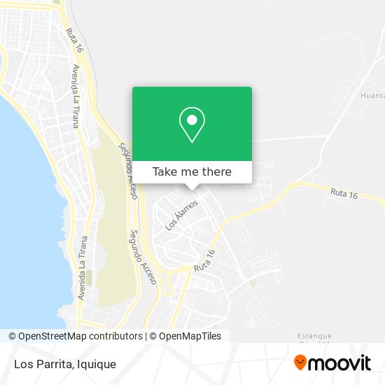 Mapa de Los Parrita