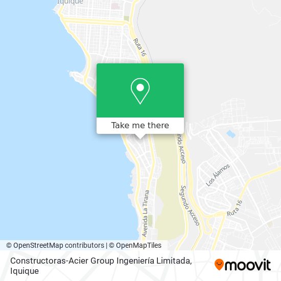 Mapa de Constructoras-Acier Group Ingeniería Limitada