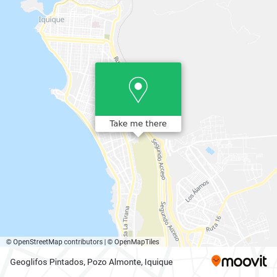 Geoglifos Pintados, Pozo Almonte map