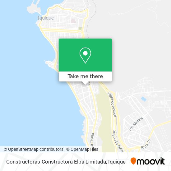 Constructoras-Constructora Elpa Limitada map