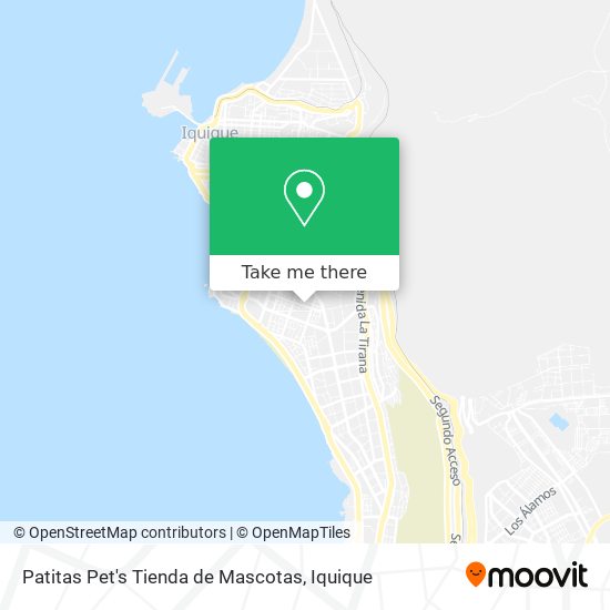 Mapa de Patitas Pet's Tienda de Mascotas
