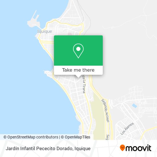 Jardín Infantil Pececito Dorado map