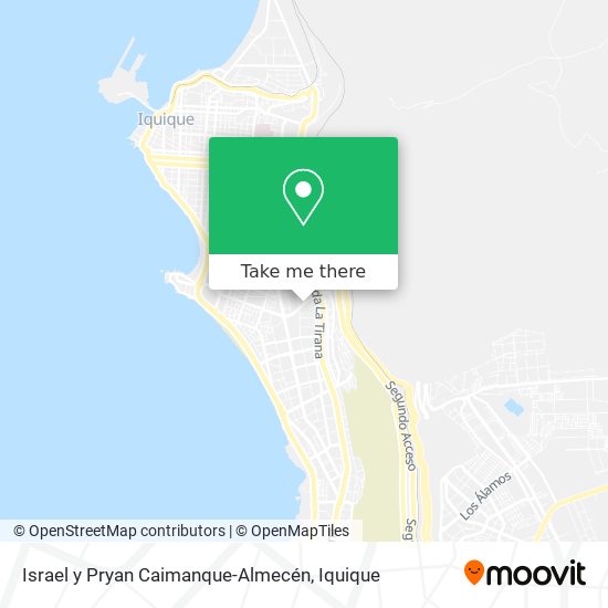 Israel y Pryan Caimanque-Almecén map